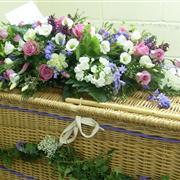 Wicker Casket Spray