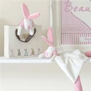 Rufus Rabbit baby girl comforter